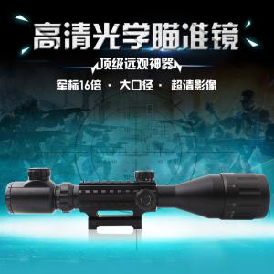 4-16x50AOEG高清高倍連續(xù)變倍四面魚骨抗震瞄準鏡狙擊鏡